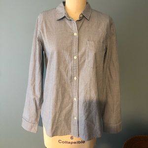 Current Elliot White and Blue Houndstooth Shirt